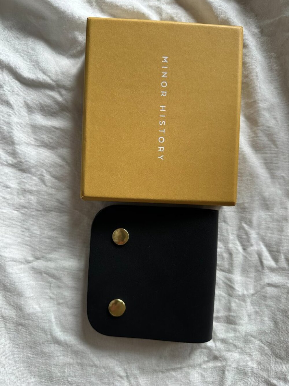 Minor History "The Little Ledger" Wallet in Black NWT